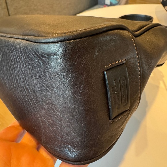 Vintage Coach Y2K Hamptons Hobo Shoulder Bag Black/Brown Leather 7788 EUC - Picture 12 of 12